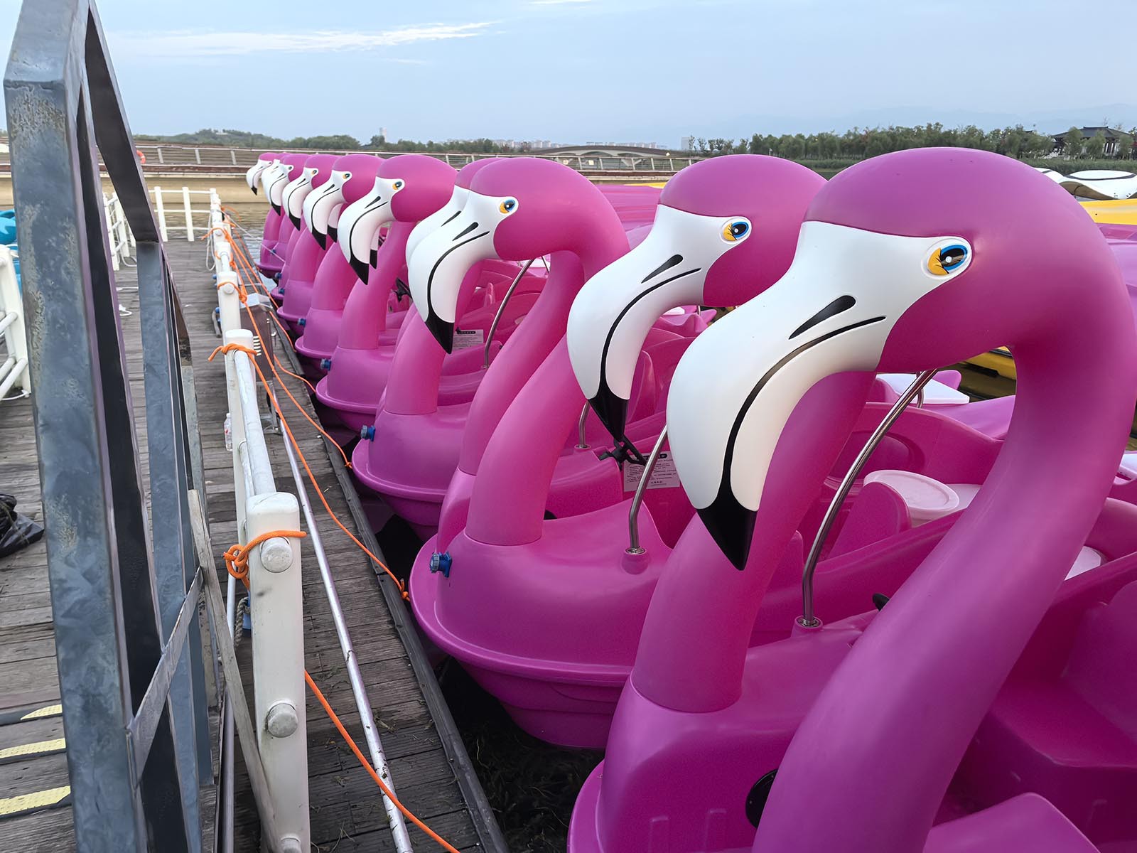 outdoor Flamingo Shape Double Head Electric boat outdoor Flamingo Shape Double Head Electric boat